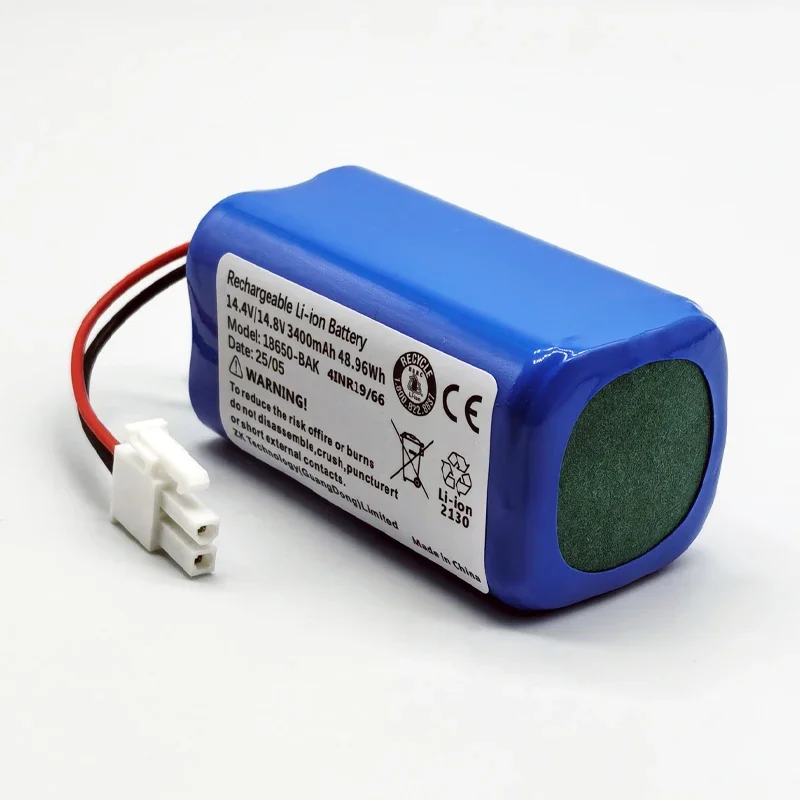 High quality 3400mAh  14.4V Rechargeable Li-ion Battery for ILIFE A4 A4s V7 A6 V7s Plus Robot Vacuum Cleaner battery