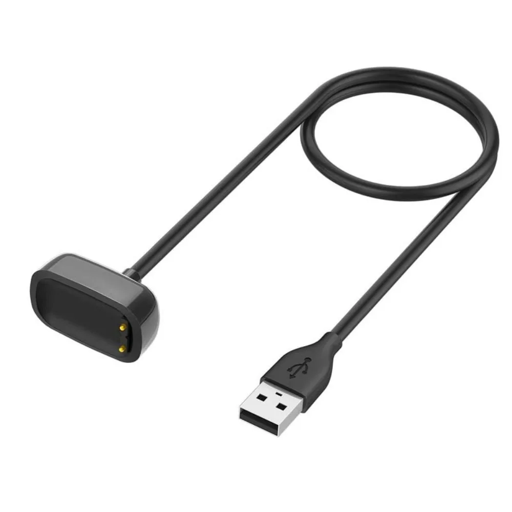 100cm USB Charger For Fitbit Charge 5 Charging Cable For Fitbit Luxe USB Charging Charger Dock Stand Adapter With Reset Function