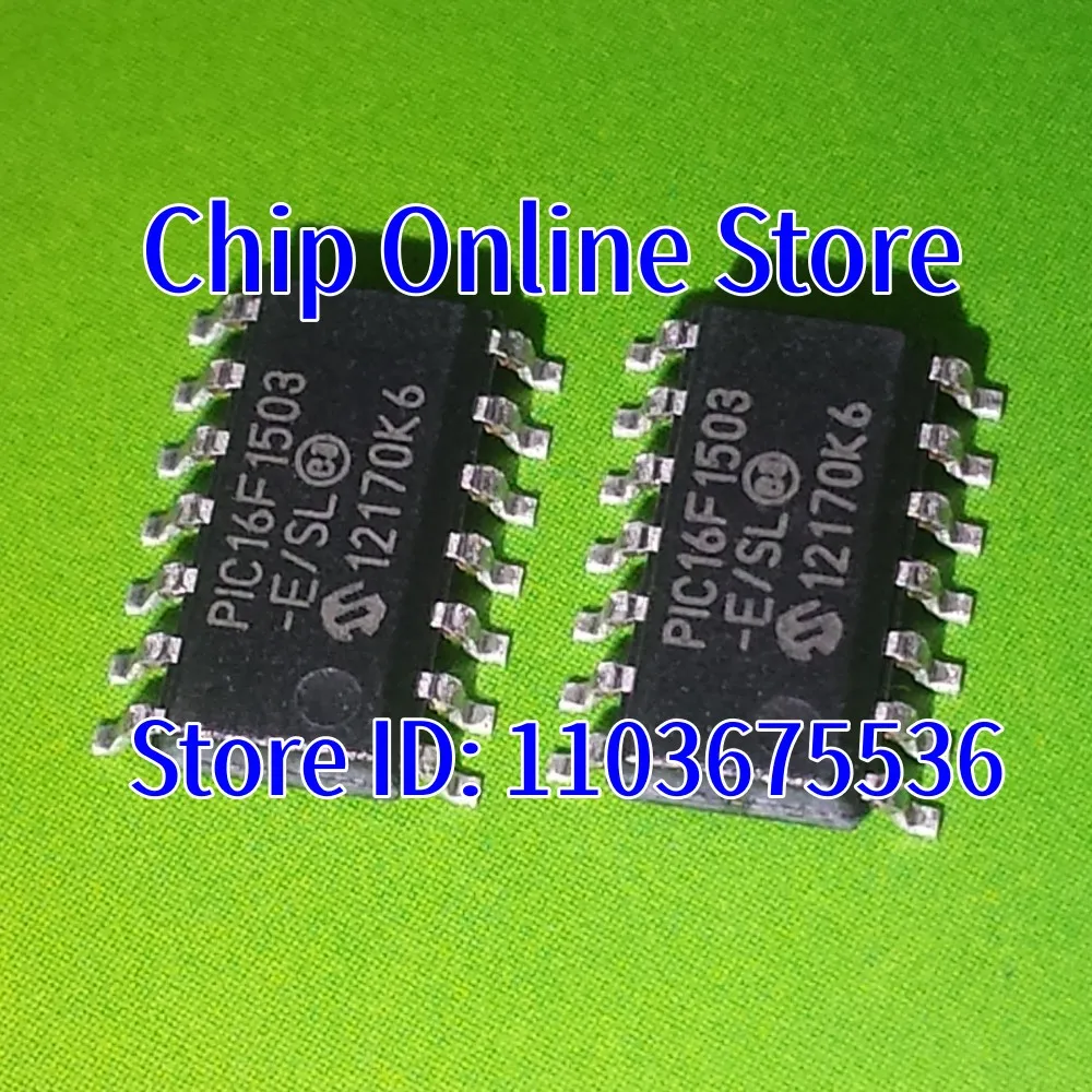 

5~100pcs PIC16F1503-E/SL PIC16F1503T-E/SL PIC16F1503 SOIC14 New Original 8 Bit Microcontroller MCU