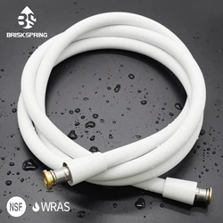 BriskSpring Ultra-Soft Anti-Twist Silicone Shower Hose NSF/WRAS certified 1.5/2M Flexible Shower Head Hose Explosion Proof