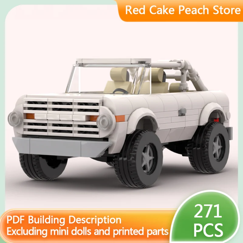 

Модель городской автомобиль MOC, строительные кирпичи, внедорожный спортивный универсальный автомобиль, модульная технология, детские праздничные подарки, сборные игрушки, костюм