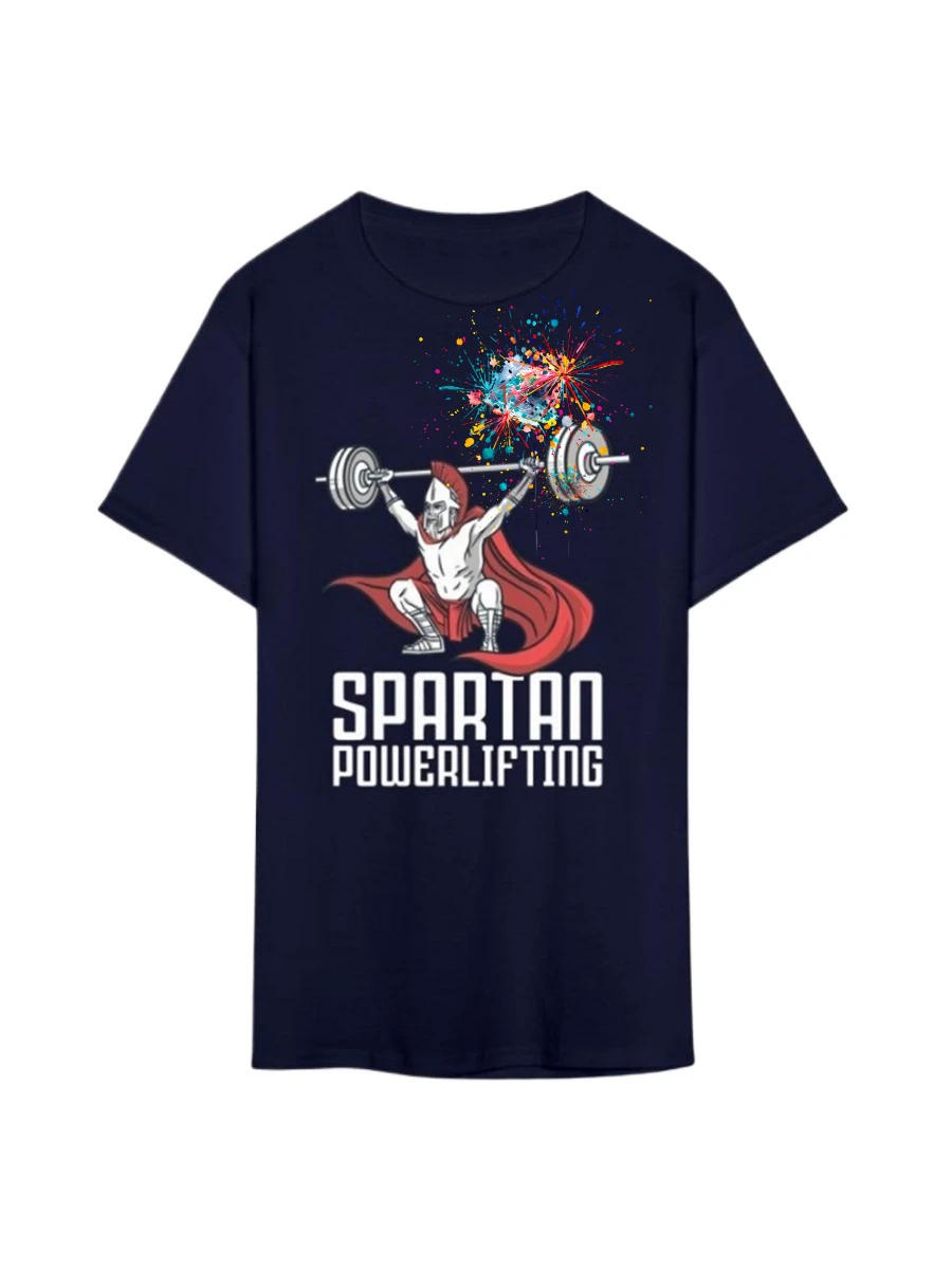 

Spartan Powerlifting Gym Fitness T-Shirt 100% Cotton O-Neck Short Sleeve Summer Casual Mens T-shirt Size S-3XL