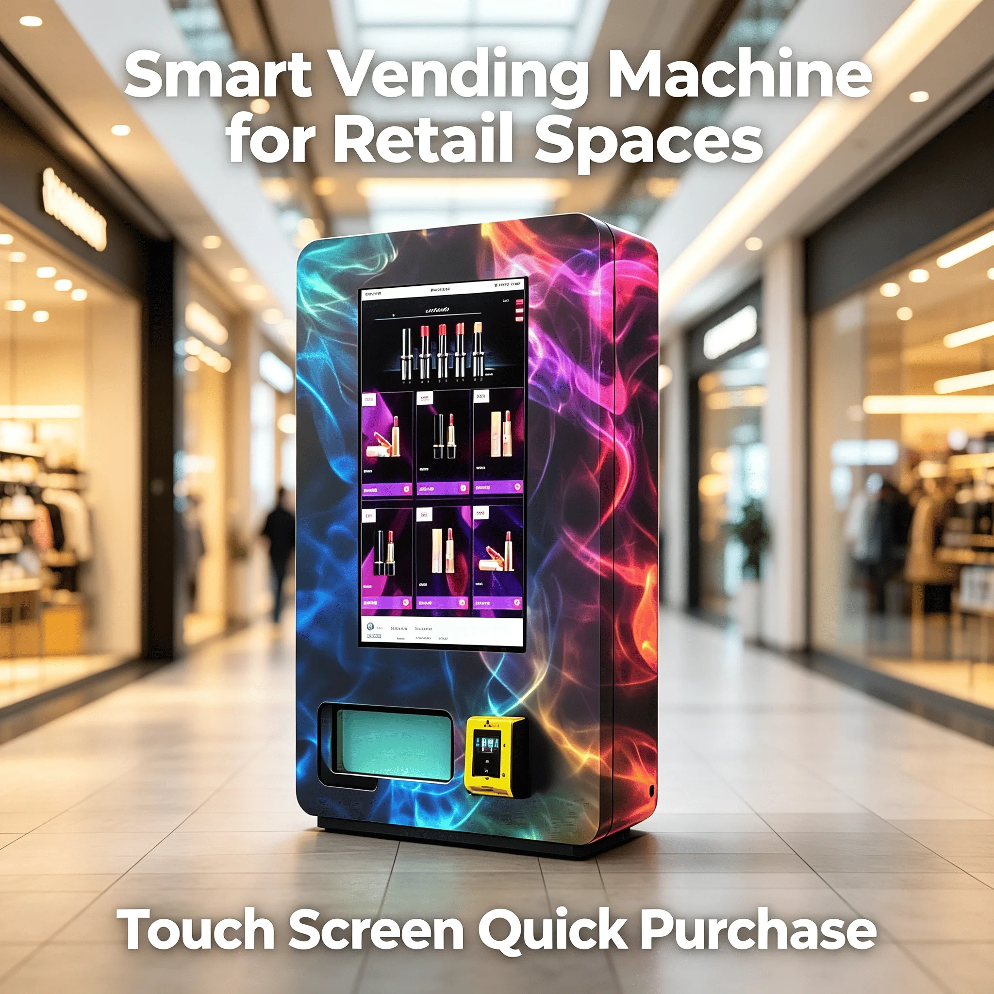 21.5 Inch Touch Wall Mounted Vending Machine Smart Self-Service Tobacco Digital ID Card Reader Vending Machine Age Customized