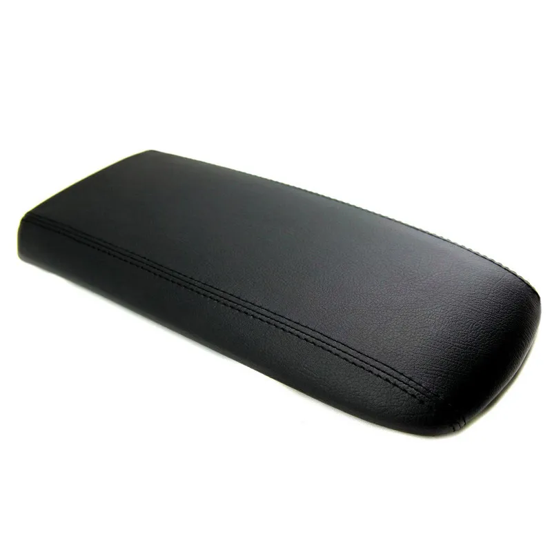 Car Center Control Lid Armrest Box Cover For Ford Explorer 1995 1996 1997 1998 1999 2000 2001 Black Microfiber Leather Trim view 2