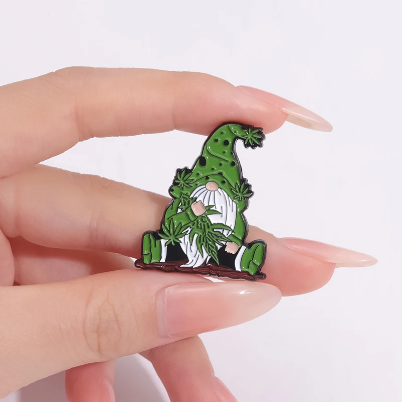 دبابيس قزم من المينا للأطفال ، نبات مخصص ، ورقة قيقب ، شارات طية صدر السترة ، مجوهرات مضحكة ، مجوهرات خضراء ، هدية لطيفة للأصدقاء