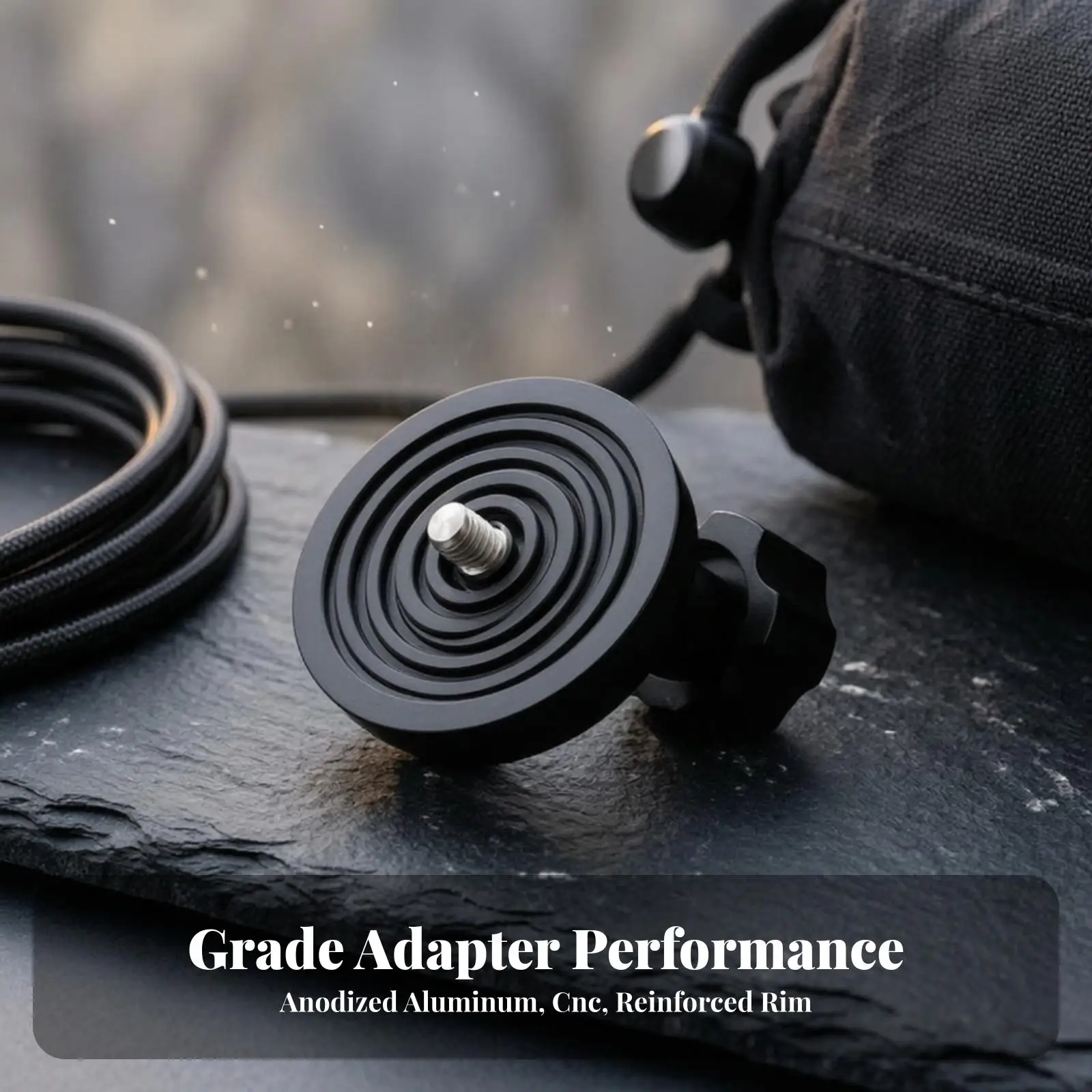 Tripod Adapter 75mm Bowl to Flat Plate for Camera Fluid Head and Slider with Durable Anodized Finish