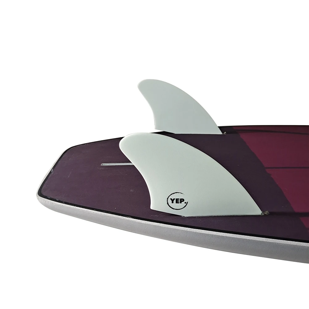 

Single Tabs twin fins Surfboard Fin K2 White Color Fins thruster fins keel fins surfboard accessories Good Quality