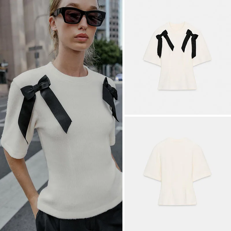 

Странный круглый женский топ Ne ort Sve с узлом из мягкого материала, Новое поступление, зимняя коллекция 2025