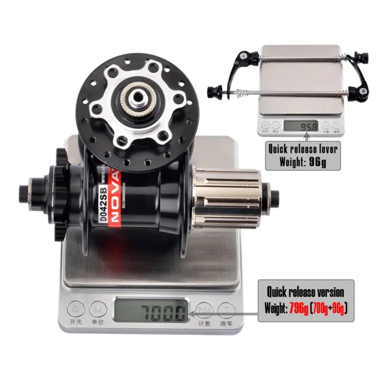 Novatec Mountain Bike Hub D041SB D042SB 28/32/36 Löcher Disc Karte Bremse MTB Fahrrad Hub Lager Vorne/Hinten 8/9/10/11/12 geschwindigkeit – Detail 13
