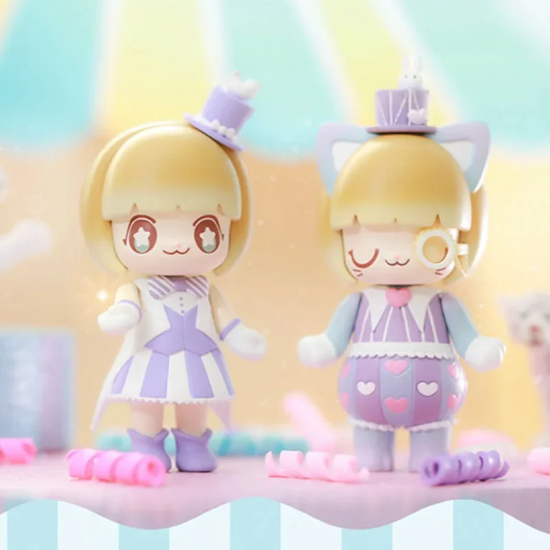 كيمي ميكي ماجيك سيرك سلسلة صندوق أعمى اللعب Kawaii أنيمي عمل الشكل مفاجأة صندوق غامض الدمى هدية #3
