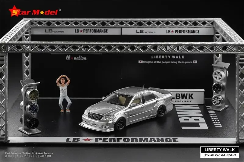 

Star Model 1:64 LBWK Crown S180 LB nation Limited499 Diecast Model Car