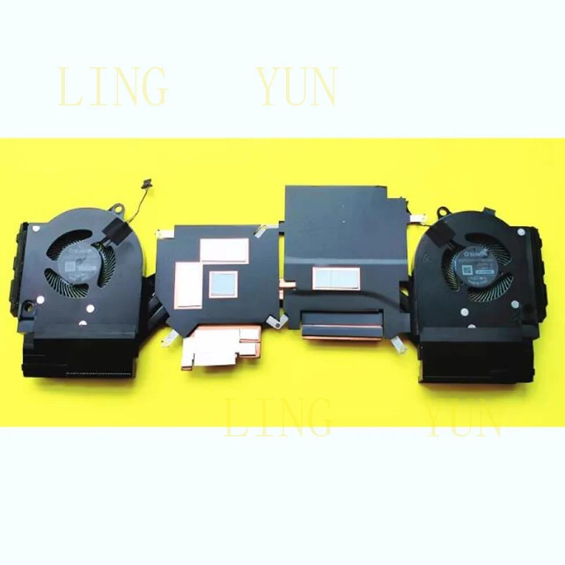 Z  New For Dell G15 5525 AMD GPU &Cpu Cooling Fan  01FM26 1FM26