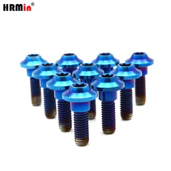 HRMin M6 x20-5mm Brake Disc Rotor Mounting Bolts Motorcycle Disk Titanium Screws For HONDA YAMAHA SUZUKI BMW KAWASKI Accessories