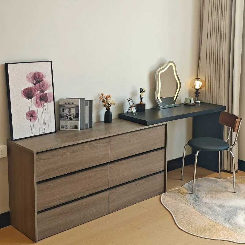 Modern Wood Dressing Table Organizer Comfortable Beauty Makeup Desk Vanity Table Storage Organizer Vestidores Trendy Furniture
