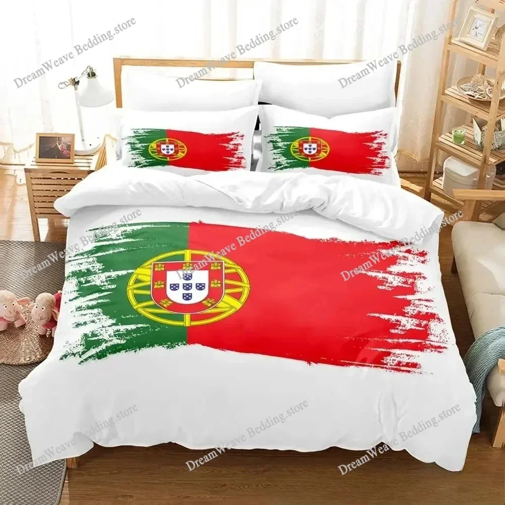 Portugal Flag Bedding Set Single Twin Full Queen King Size Bed Set Aldult Kid Bedroom Duvetcover Sets Bed Sheet Set 2025963963