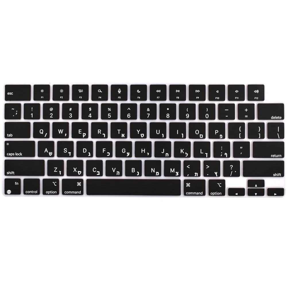 Israel Hebrew keyboard cover For Macbook Pro14 M1M2 Silicone keyboard protective cover Pro16 M1 Max A2442 A2485  protective film