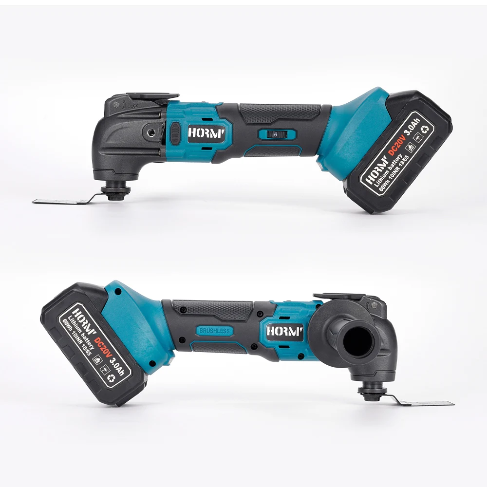 Imagem -06 - Brushless Oscilante Ferramenta Multi-função Serra Elétrica Aparador pá Corte Carpintaria Cortador para Makita Bateria 18v