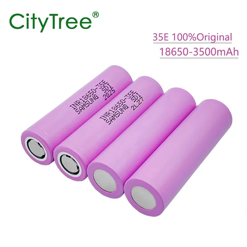 18650 Battery 100% Genuine INR18650-35E 3500mAh 3.7V 20A Rechargeable 18650 Lithium Ion Battery for Toys Power Tools Flashlight