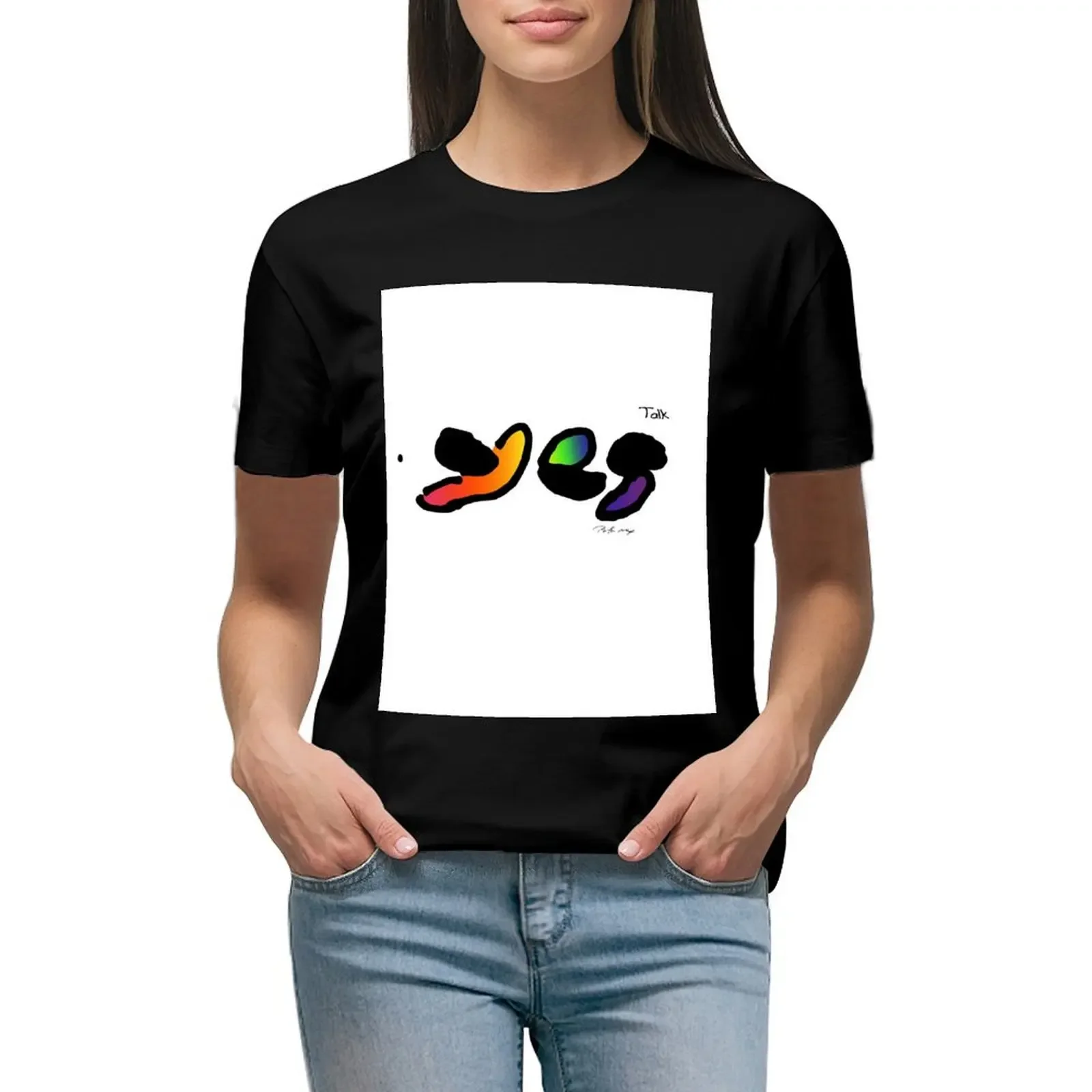 

Yes - Talk T-Shirt plus sizes new edition hippie clothes t-shirt dress for Women plus size sexy