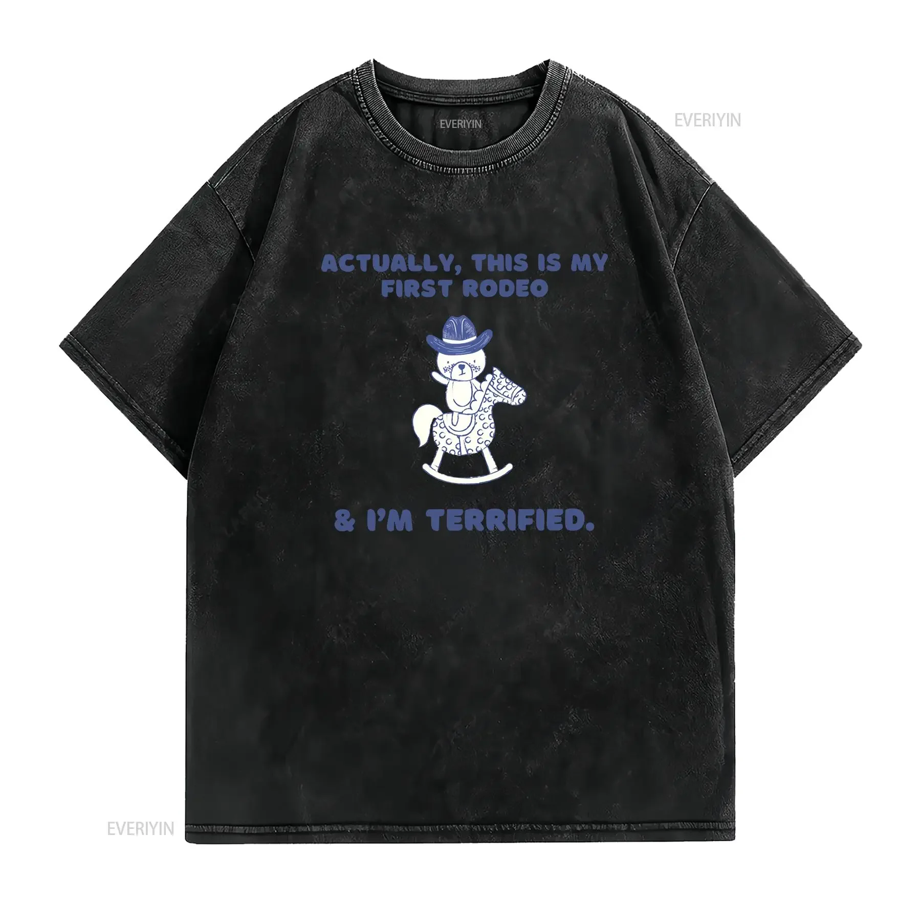 First Rodeo T Shirt Weird Sarcastic Funny Meme Vintage Silly Goose That Go Hard vintage Washed fashion Top For Everyday Wear