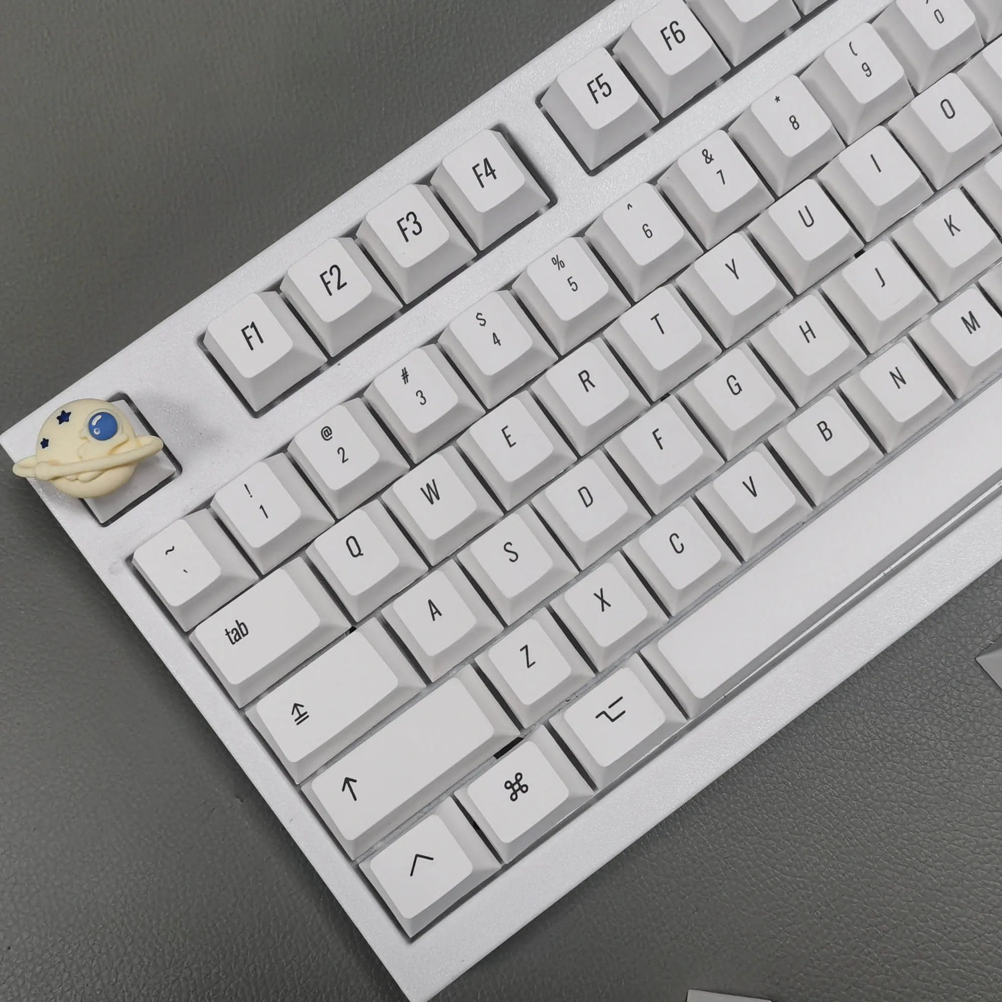 131 Keys Minimalist White Keycap For Apple MAC Style Cherry Profile PBT Keycaps For Mx Switch Mechanical Keyboard White Key Caps