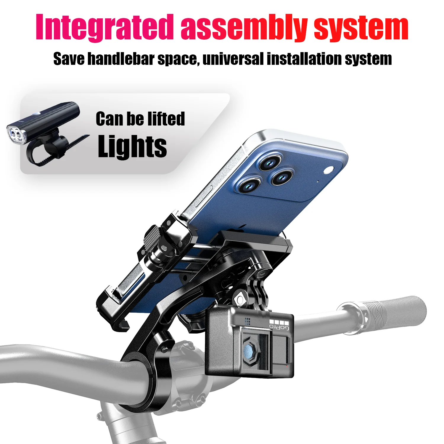 

Easydo велосипедный держатель для телефона, алюминиевое велосипедное крепление для телефона, антивибрационный держатель на руль/гарнитура, держатель для мобильного телефона для телефона 4,7-7 дюймов GoPro