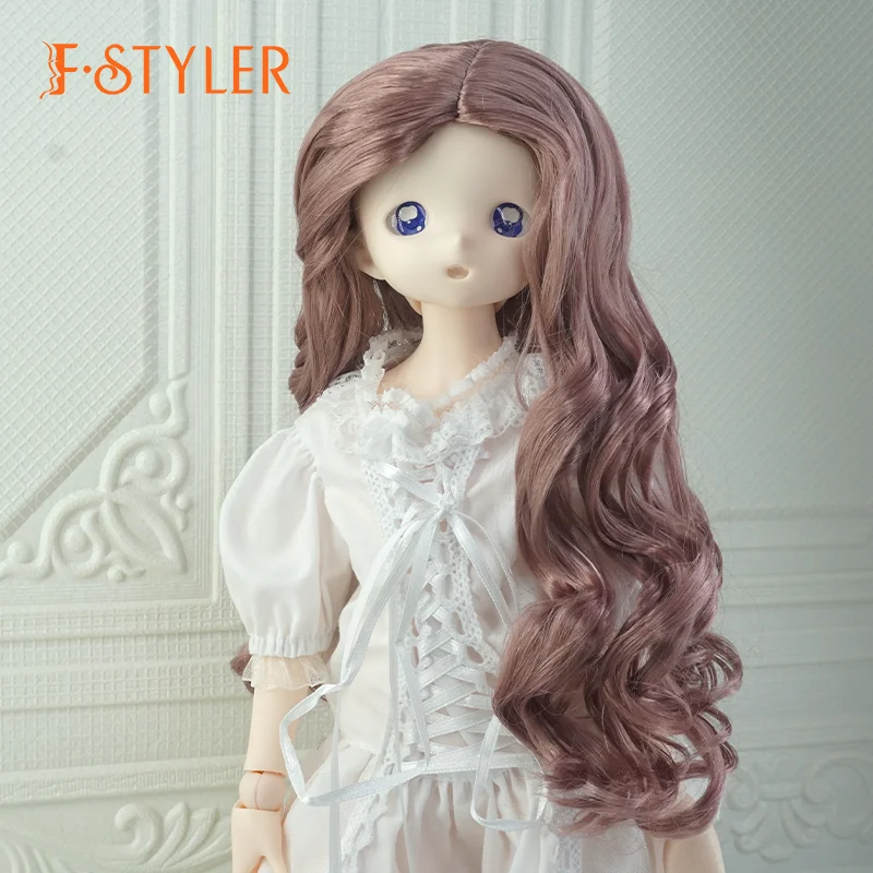 

Doll Wig Medium Micro-curl BJD Doll Soft Synthetic Mohair Various Colors Hair Accessories In Stock1/3 1/4 1/6