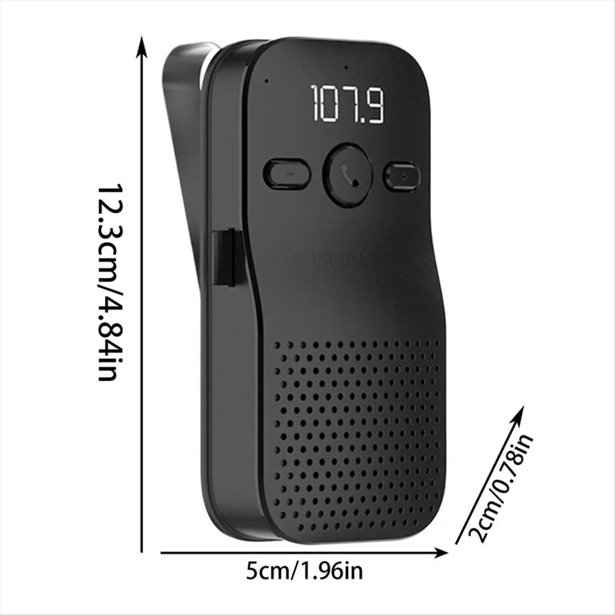 DT81 Phone Speakerphone Handsfree Talking Wireless 5.4 Car Speaker with Clip Multifunctional Portable Car Audio Call Speaker