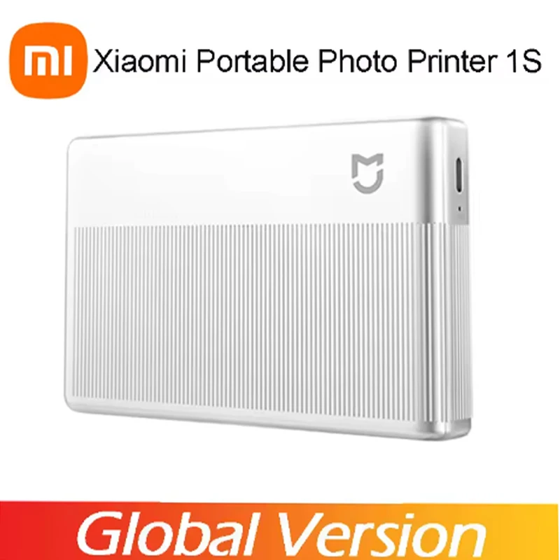 Xiaomi Portable Photo Printer 1S Global Version Bluetooth Thermal Print ZINK Mihome App Wireless Portable Photo Printing