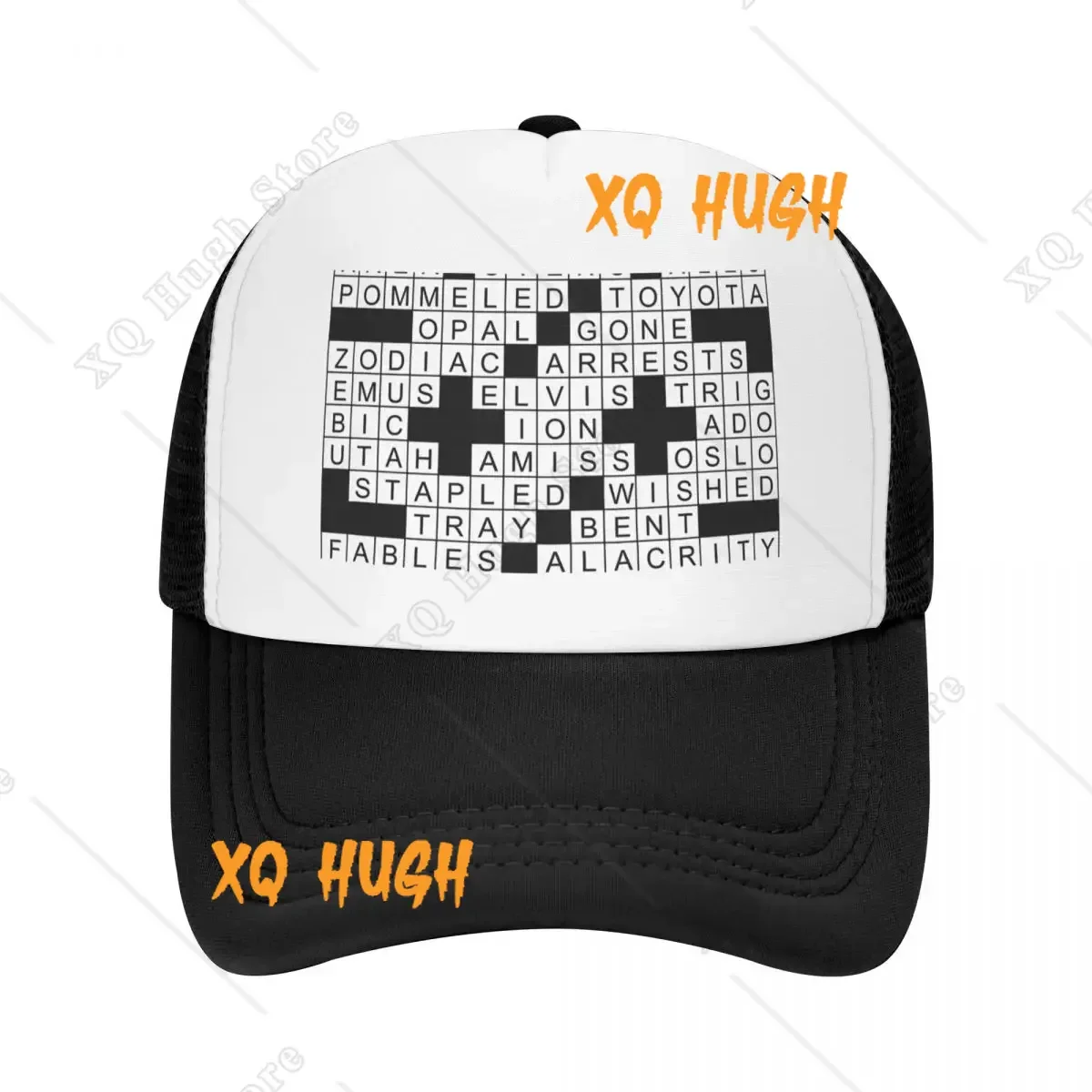 Crossword Puzzle Page with Solutions Baseball Cap Hat Man For The Sun Rugby Luxury Hat Beach Outing Hats Man Women's