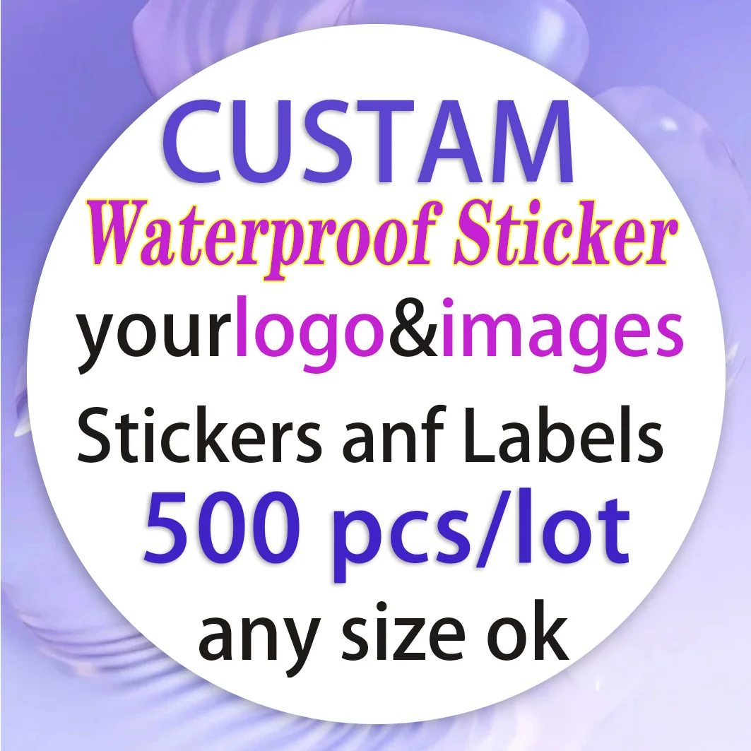 500PCS Custom Stickers and Customized Logo,Waterproof and DIY Your Own Stickers Personalize Stickers,Birthday Gift Stickers CP1