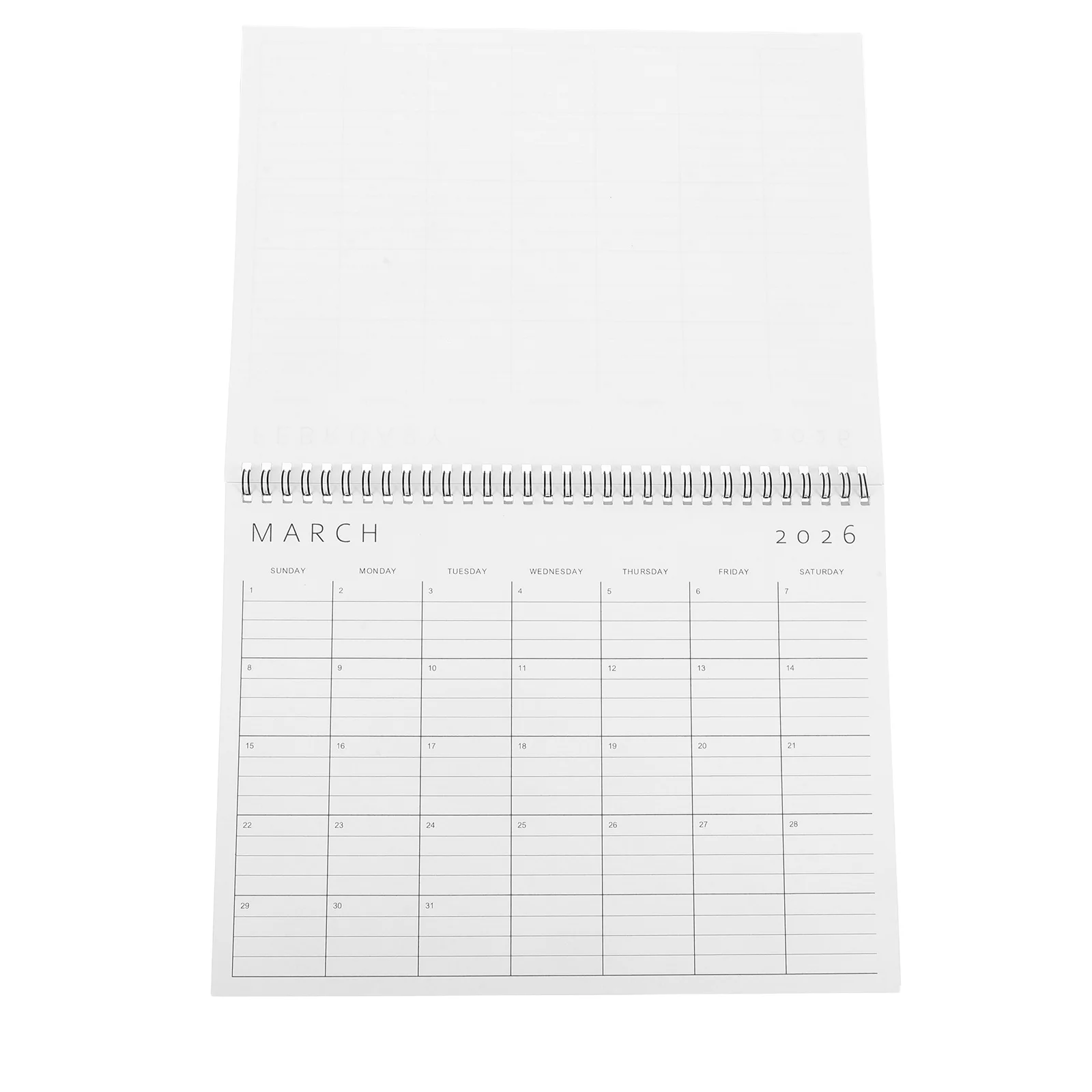 

2026 Wall Calendar Monthly Hanging Planner Spiral Bound January to December Office Home Student Organizer 2026 Monthly Planner