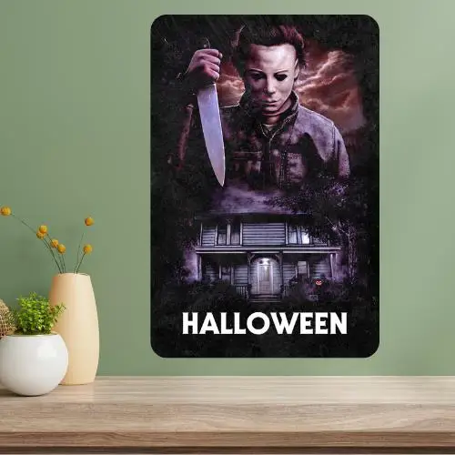 Halloween Michael Myers Classic Horror Movie Metal Poster Sign
