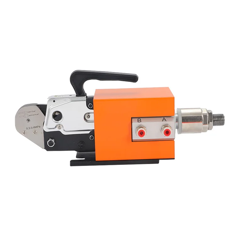 Small and Portable Pneumatic Pressure Pliers with Interchangeable Molds for Crimping Different Terminals