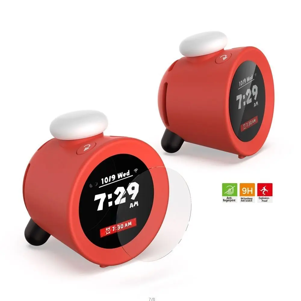 ป้องกันลายนิ้วมือป้องกันหน้าจอ Anti-Bubble HD กระจกนิรภัย Anti-Scratch ป้องกันฟิล์มสําหรับ Nintendo Sound Clock