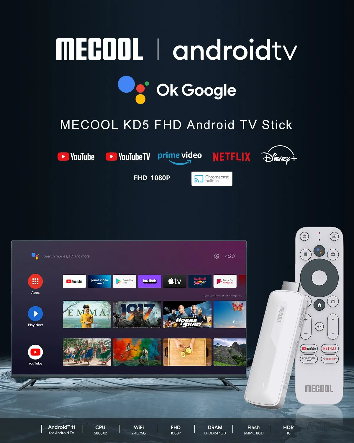 Mecool KD5 Android 11 TV
