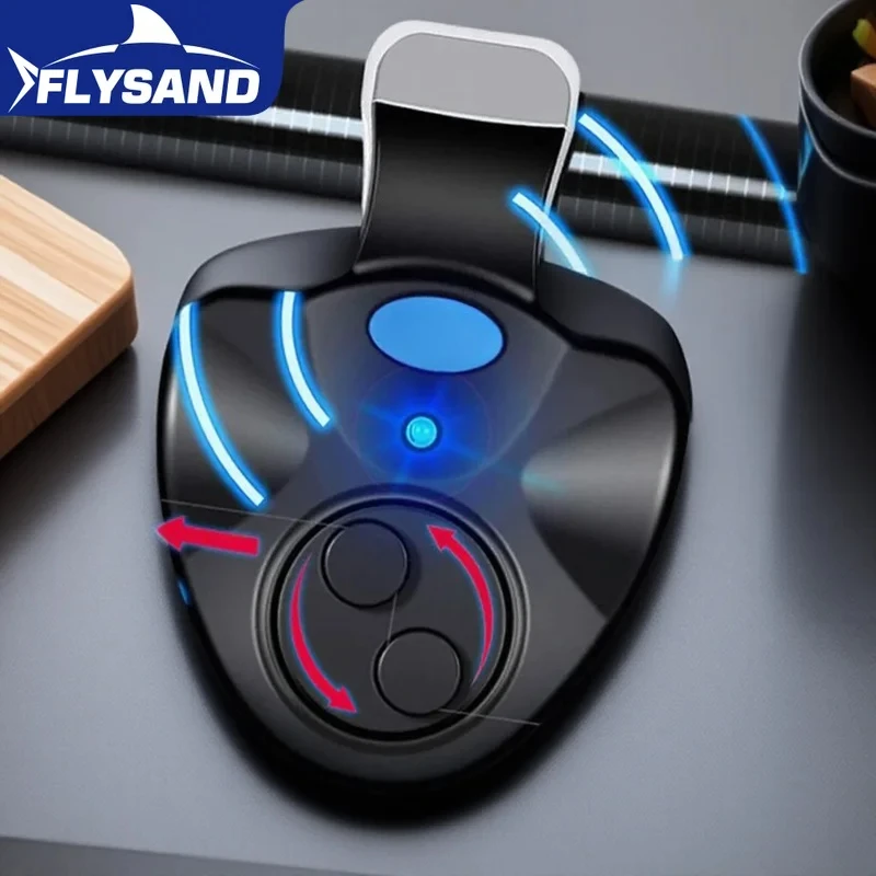 حساسة الإلكترونية الصيد إنذار مؤشر LED في الهواء الطلق الجرس الأسماك لدغة تنبيه جرس لينة المطاط كليب الصيد رود #1