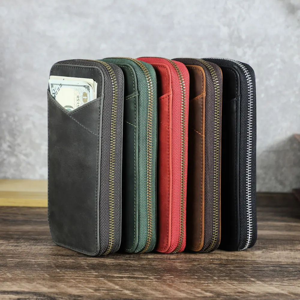 Eleganckie etui na długopisy z wysokiej jakości skóry licowej, zamykane na zamek, 4 przegródki, organizer na długopisy, wielofunkcyjna kieszeń na przybory biurowe, skórzana torba na długopisy, idealny prezent. — zdjęcie produktu 6