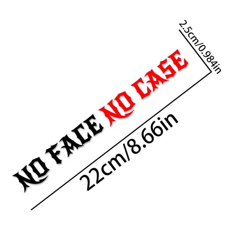 1PC No Face No Case Motorcycle Helmet Sticker Waterproof for Motorbike Fuel Tank Side Panels Bicycle Top Tube Vinyl Decals