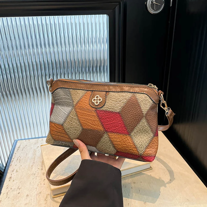 

High Quality PU Leather Women Small Crossbody Shoulder Bags Luxury Handbag Lady Messenger Bag Simple Shell Phone Satchels