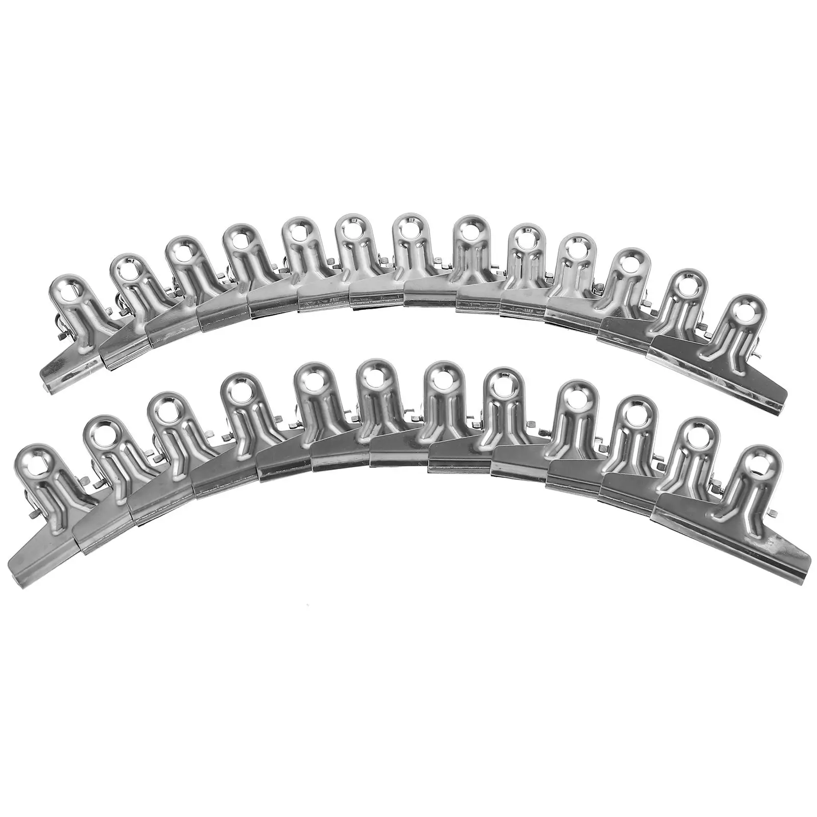 

25pcs Binder Large Stainless Steel Office Supplies 4 2cm Money Binder Clips Medium And Large Clip Portable Storage