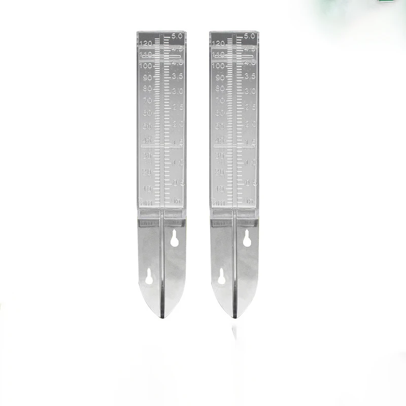 Gardening Tools Outdoor Home Garden Rainwater Measurer Pointed Plastic Rain Measure Rainwater Measurement Double Scale 120ml 5 ”