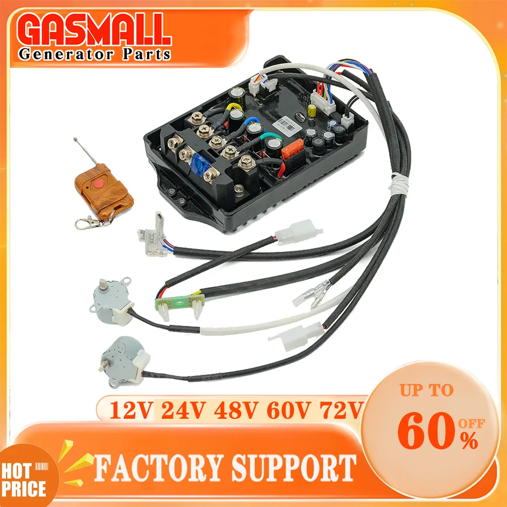 

12V 24V 48V 60V 72V Fully Automatic Variable Frequency Starter Range Extender Parking Gasoline Generator Controller