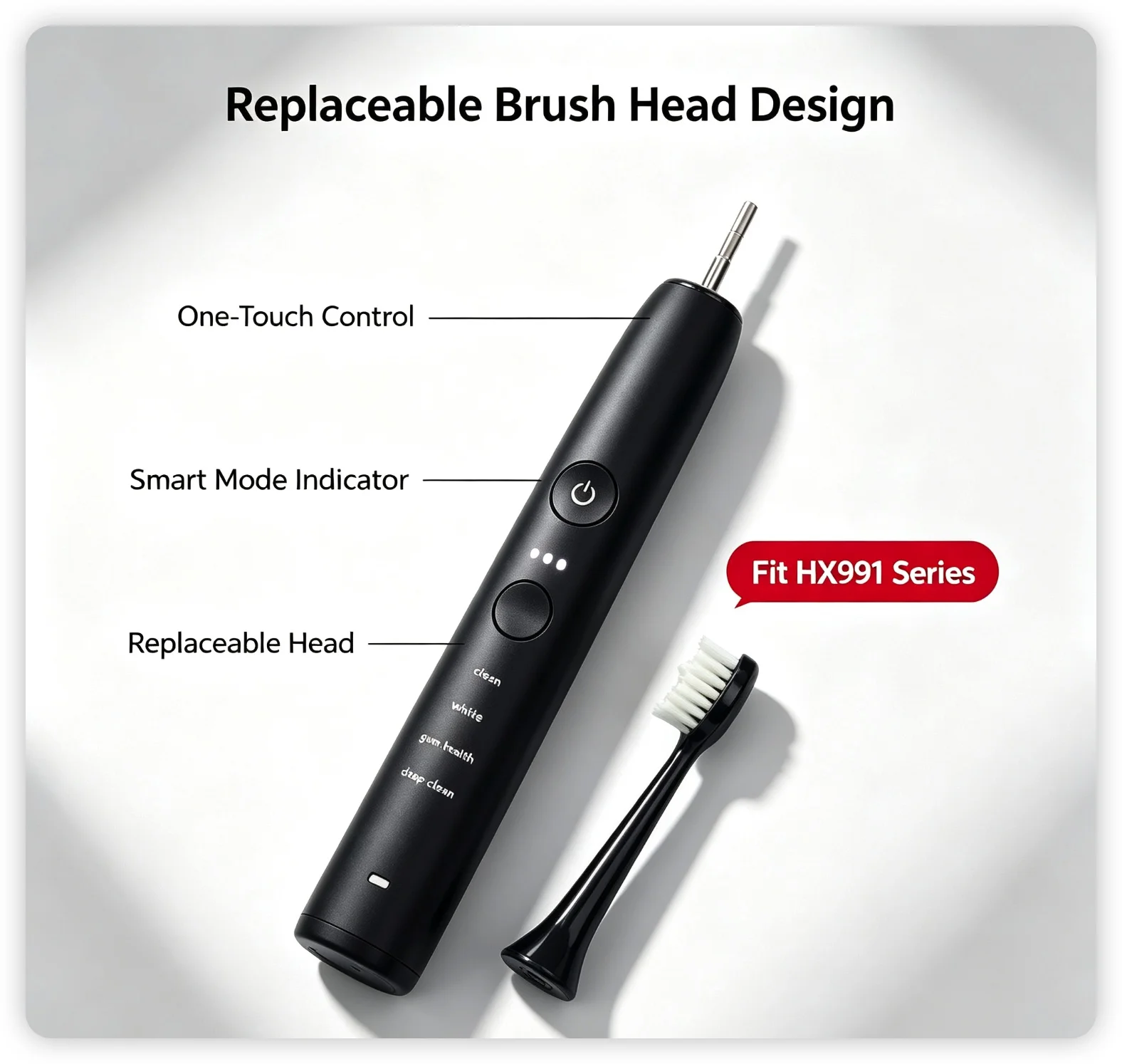 Original Electric Toothbrush Replacement Handle Fit HX991 Series HX991B HX991W B P R Host Motor Handle