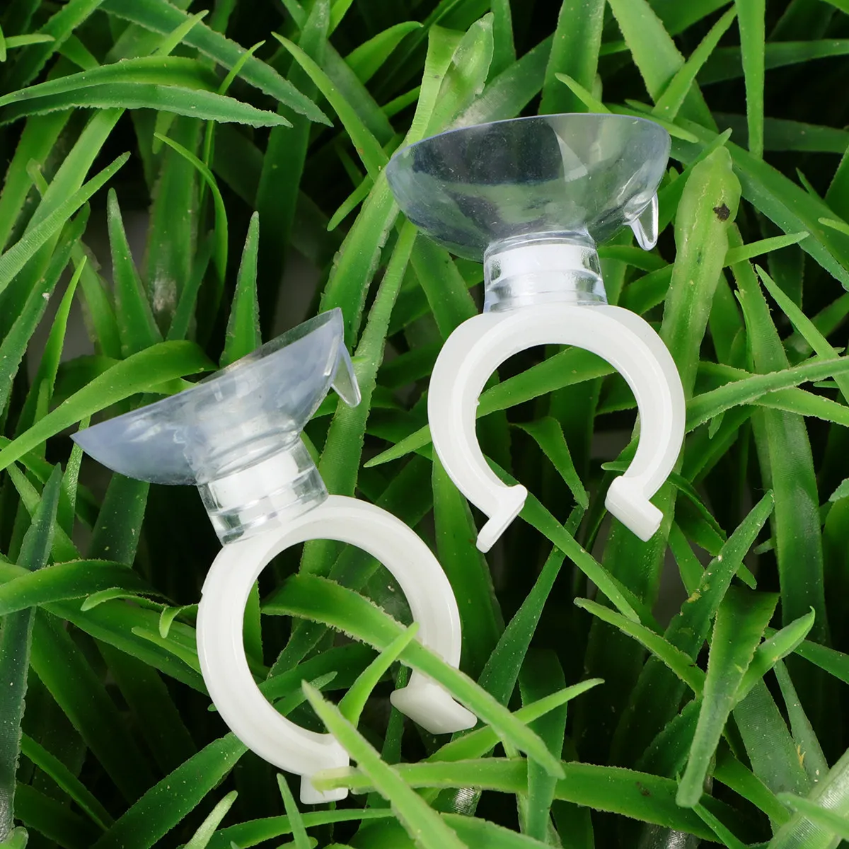 10Pcs Transparent Fish Tank Fixed Clamp Strong Adsorption Suction Cup Clip Adjustable Direction Aquarium Hose Holder