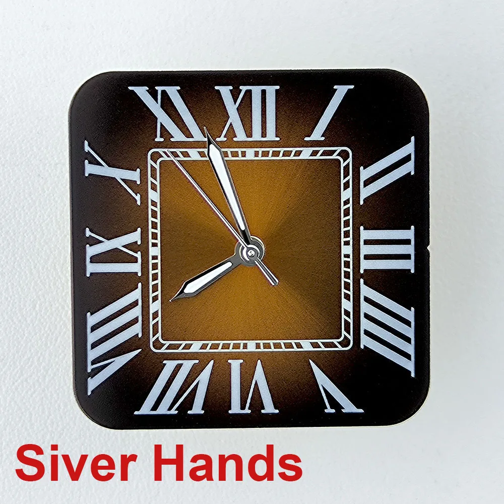 NH35 Square dial Watch dial Custom logo Roman Numeral No Window men's watch dial fit NH Series Movement watch accessories