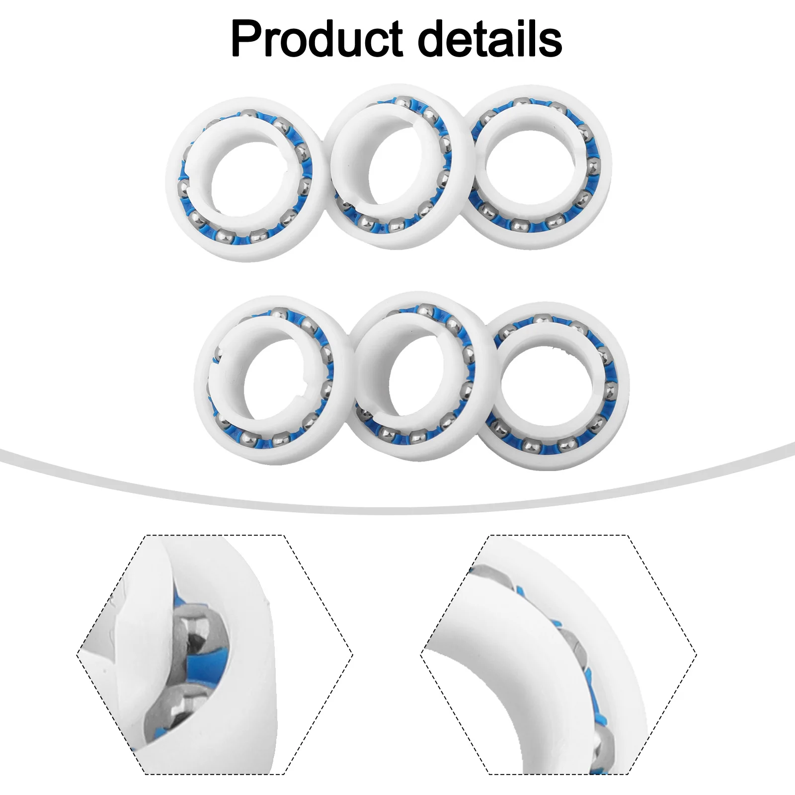 6PCS C60 Wheel Hub Ball Bearings For MX8/MX6 Pool Cleaners For Long Term Use C60 Wheel Ball Bearing Outdoor Living Pools Spa