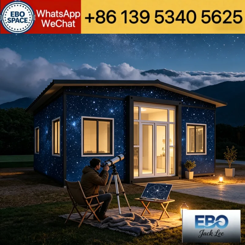 20ft foldable capsule mini container, with shower & kitchen, vacation villa Transport Container Home