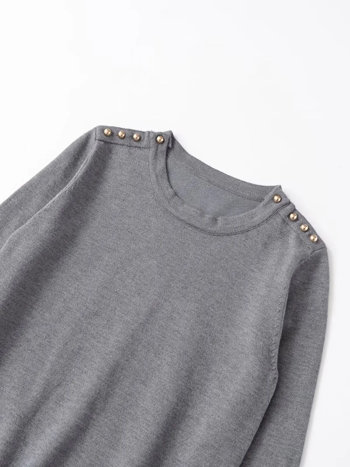 Autunno in stile europeo e americano nuova camicia casual con fondo tutto-fiammifero maglione con bottoni e collo rotondo