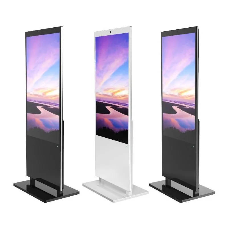 55 Inch Finger Touch 4k Lcd Digital Signage Display Smart Board Restaurant Floor Stand Touch Screen Kiosk